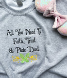 Faith, Trust & Pixie Dust Children's Clothing